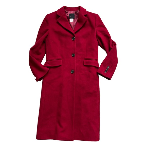 J. Crew Jackets & Coats J Crew Wool Cashmere Blend Long Coat Pea